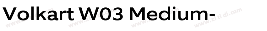 Volkart W03 Medium字体转换